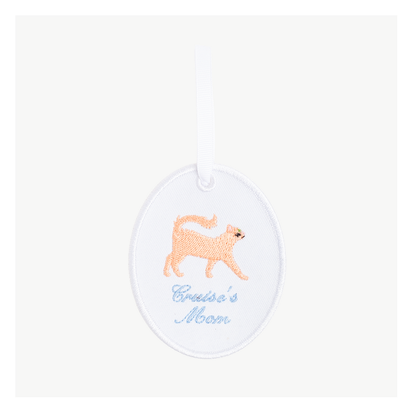 Cat Mom Oval Ornament
