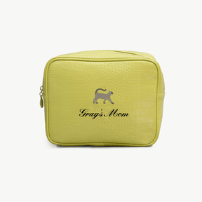 Cat Mom Small Croc Pouch