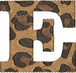 E Cheetah Embroidered Icon