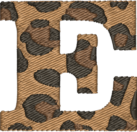 E Cheetah Embroidered Icon