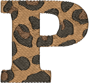 P Cheetah Embroidered Icon