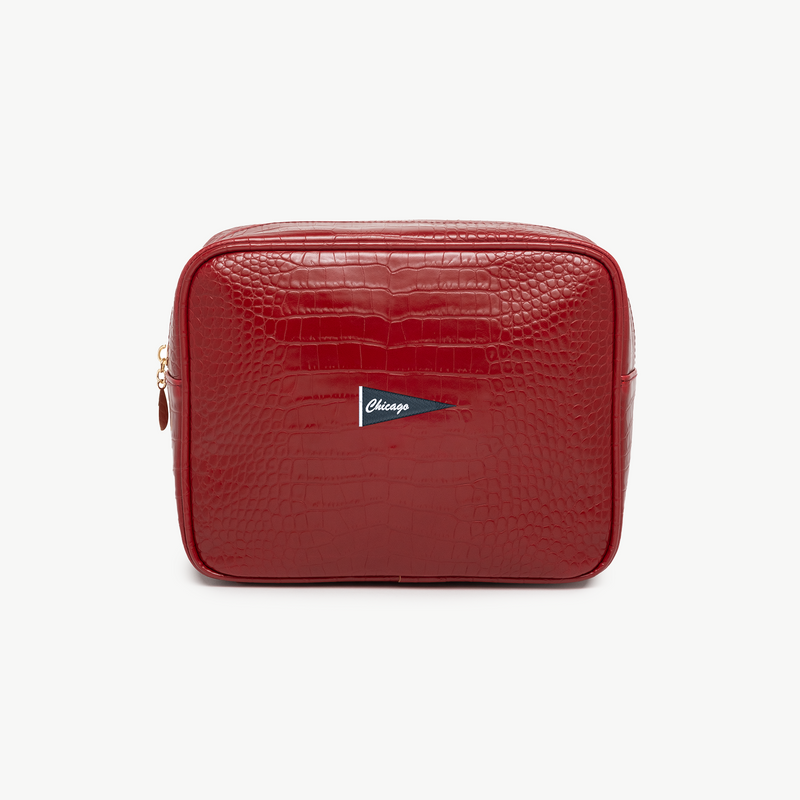 Chicago Icon Small Croc Pouch