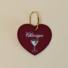 Chicago Signature Heart Charm
