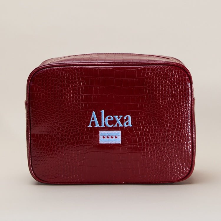 Chicago Signature Croc Pouch