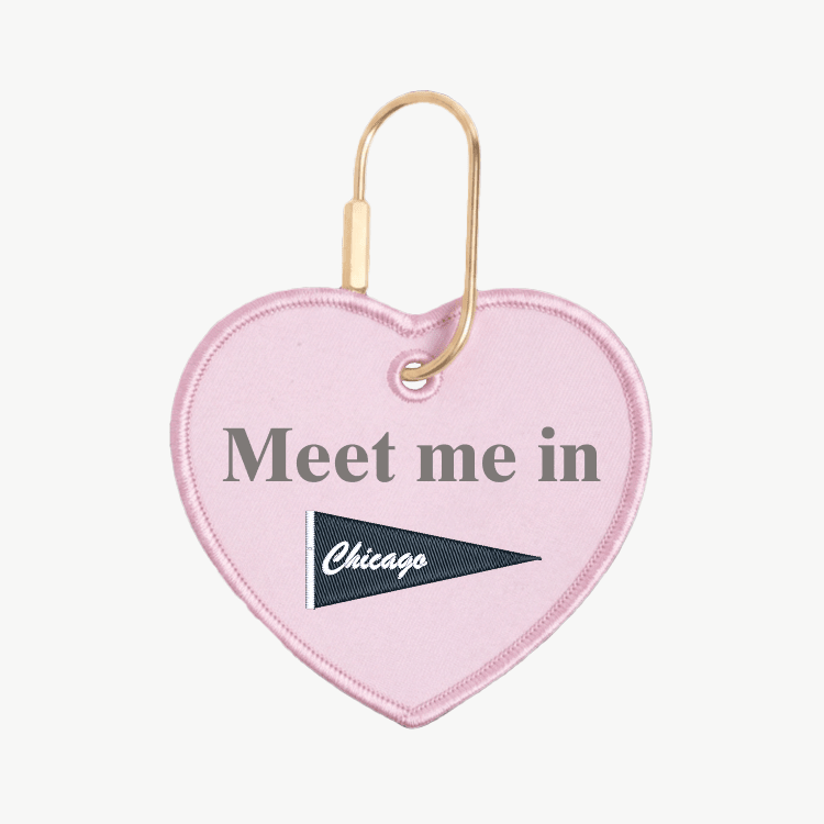 Chicago Signature Heart Charm