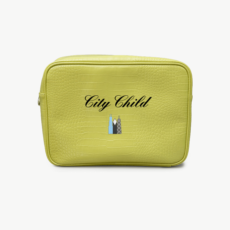 Chicago Signature Croc Pouch