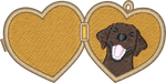 Chocolate Lab Locket