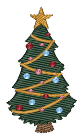 Christmas Tree Embroidered Icon