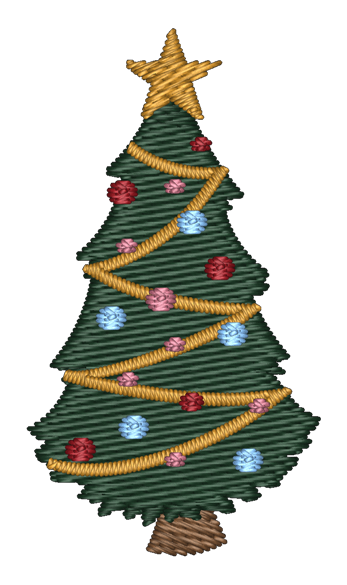 Christmas Tree Embroidered Icon