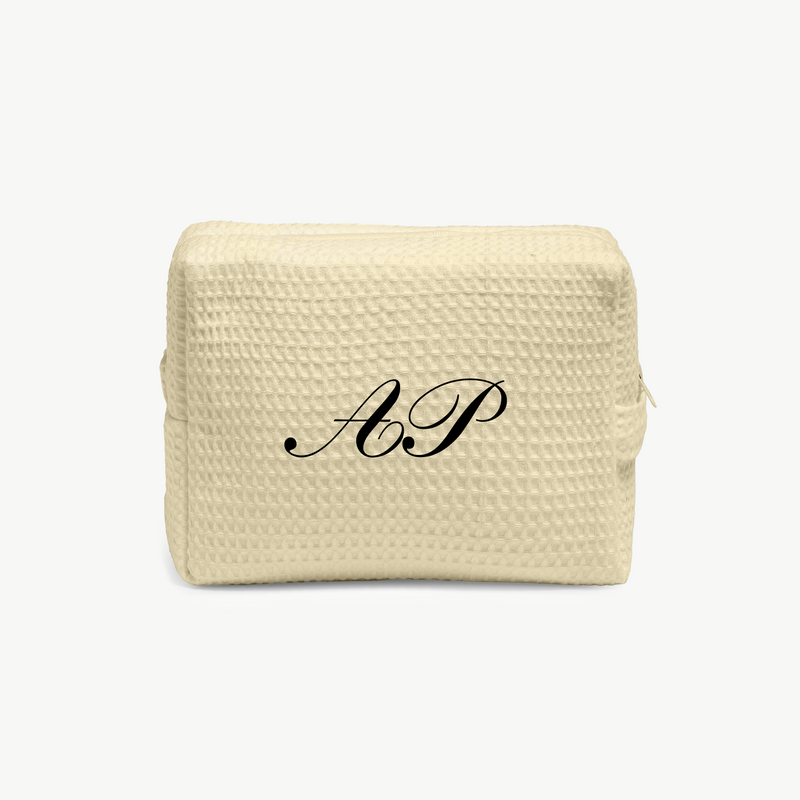 Classic Monogram Waffle Pouch