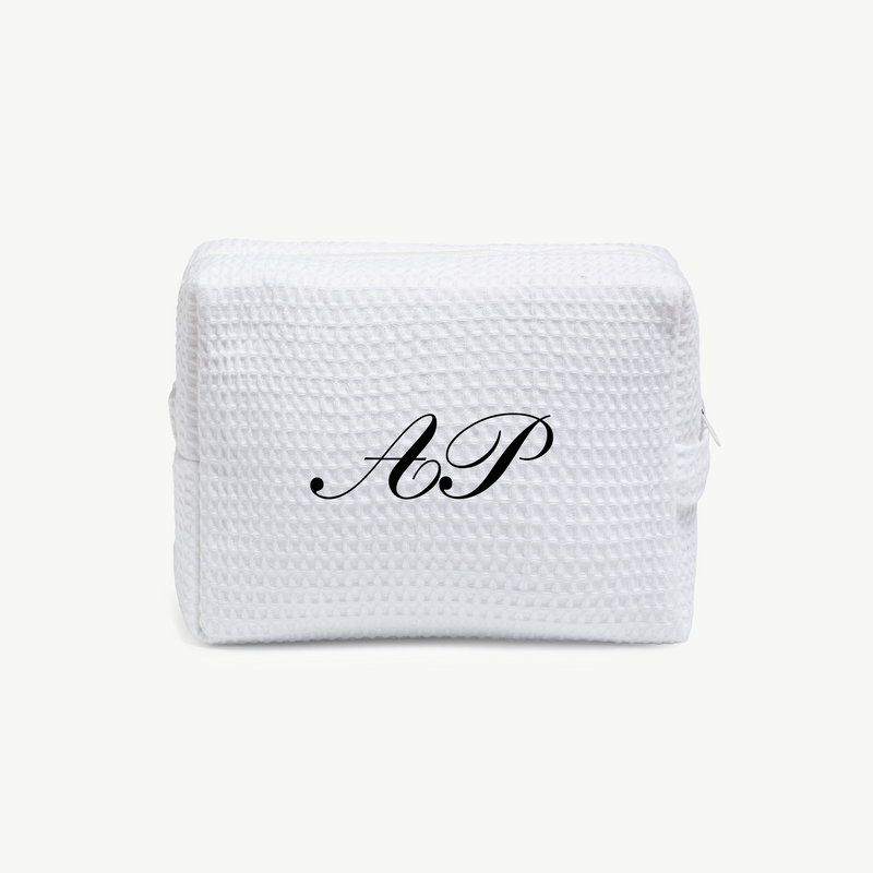 Classic Monogram Waffle Pouch