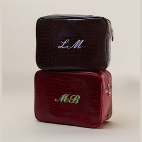 Classic Monogram Croc Pouch