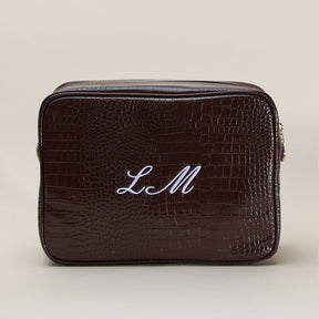 Classic Monogram Croc Pouch