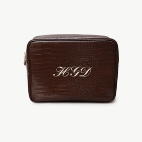 Classic Monogram Croc Pouch