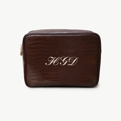 Classic Monogram Croc Pouch