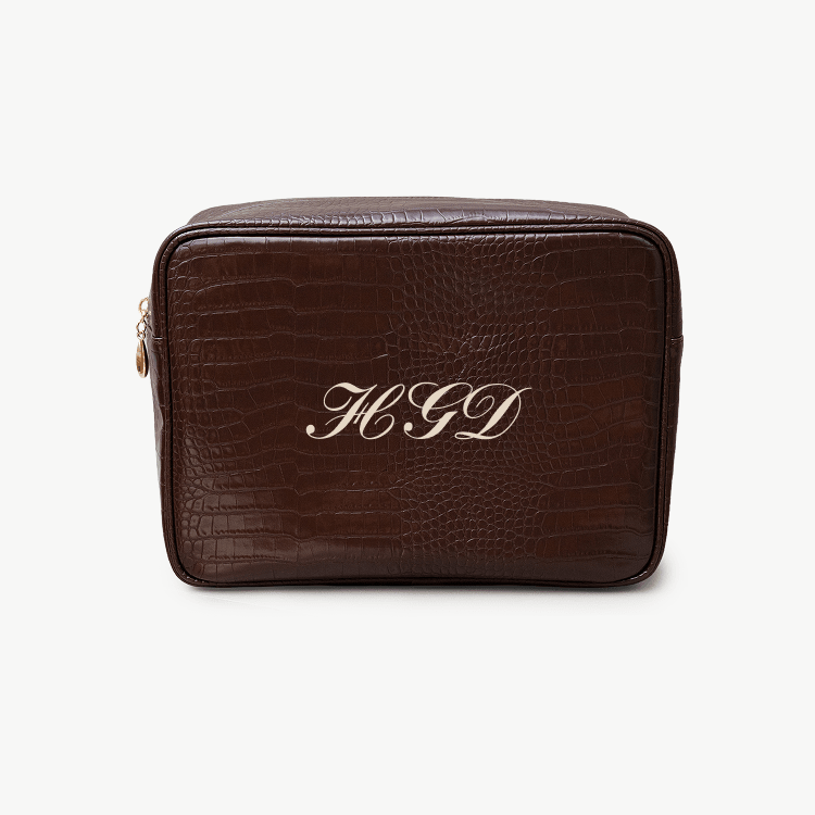 Classic Monogram Croc Pouch