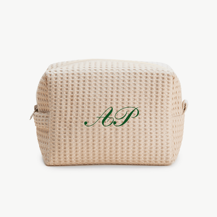 Classic Monogram Waffle Pouch