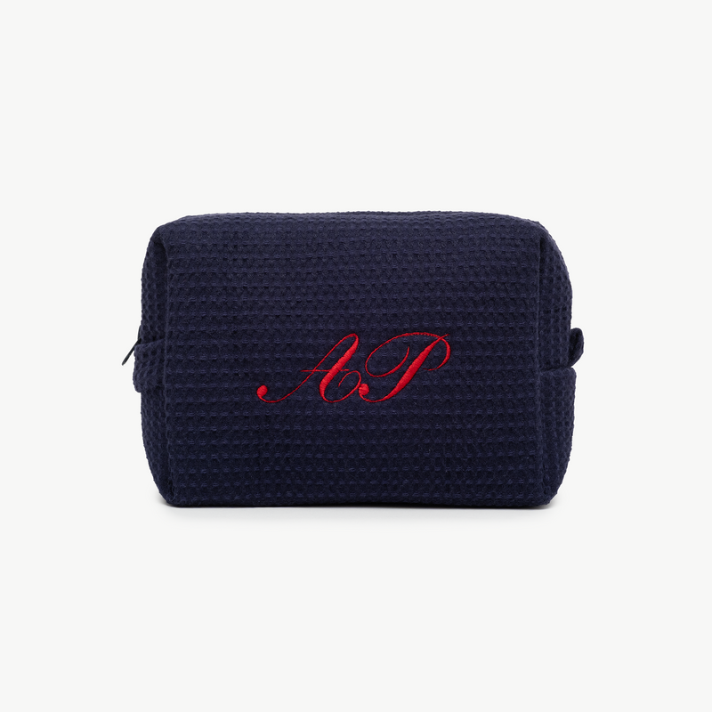 Classic Monogram Waffle Pouch