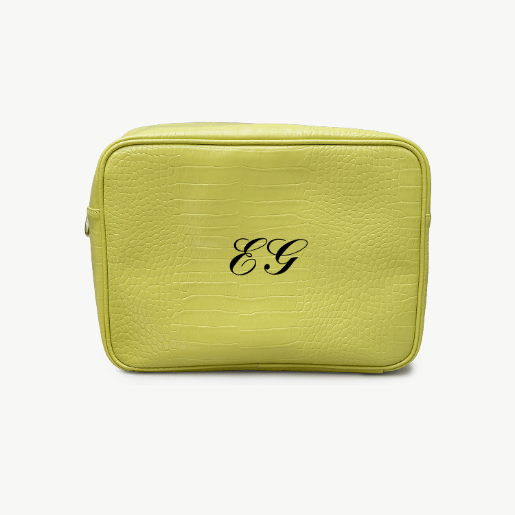 Classic Monogram Croc Pouch