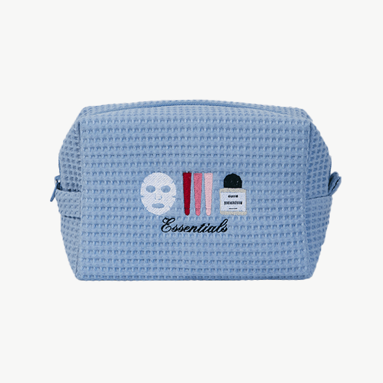 Clean Girl Essentials Waffle Pouch