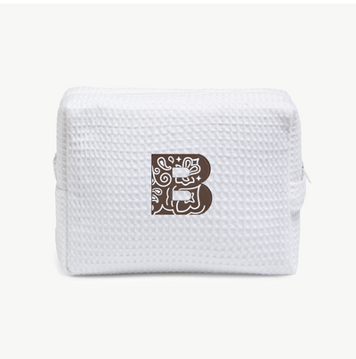Bandana Initial Waffle Pouch