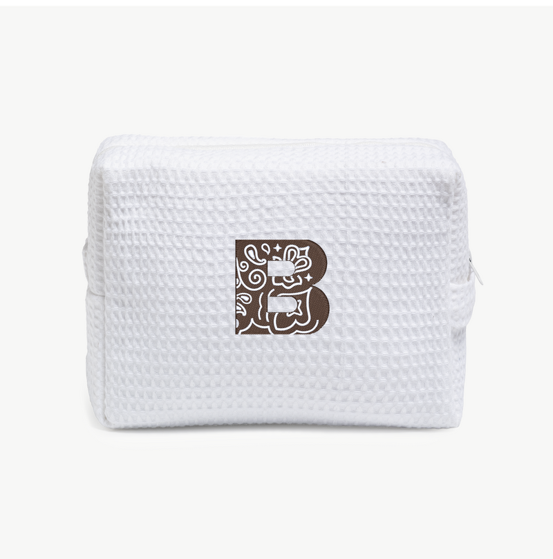Bandana Initial Waffle Pouch