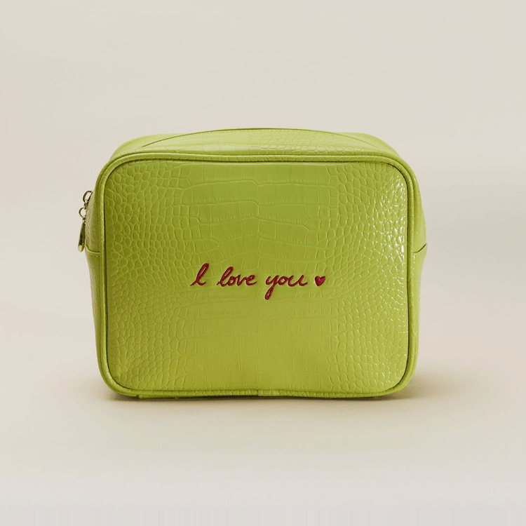 Custom Handwriting Small Croc Pouch