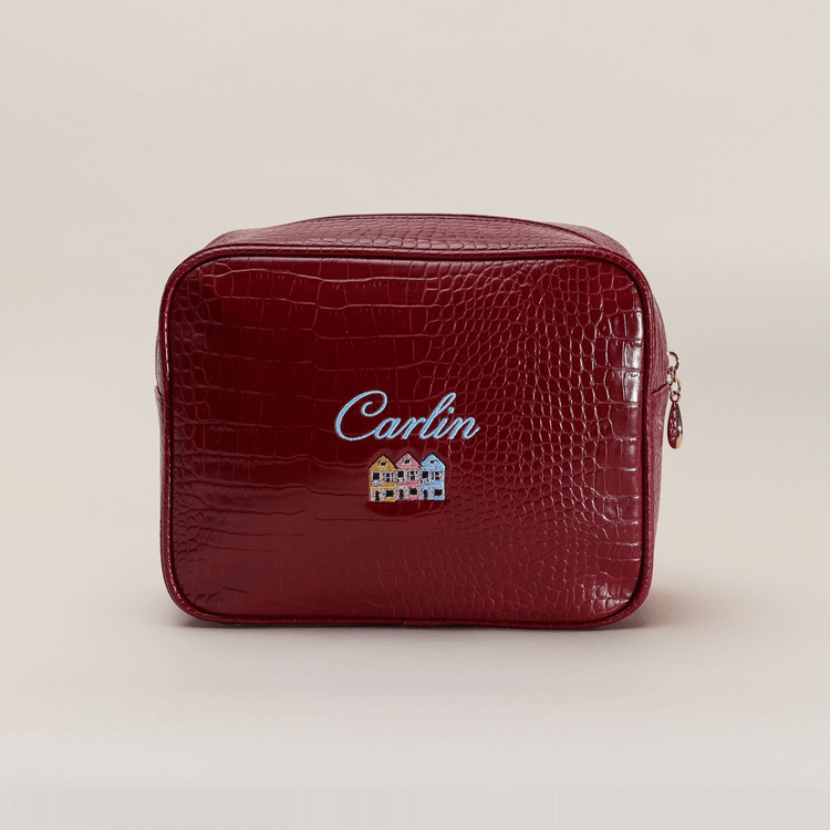 California Signature Small Croc Pouch