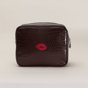 Custom Kiss Small Croc Pouch