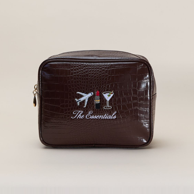 Essentials Small Croc Pouch