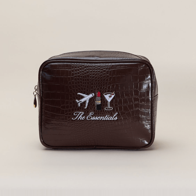Essentials Small Croc Pouch