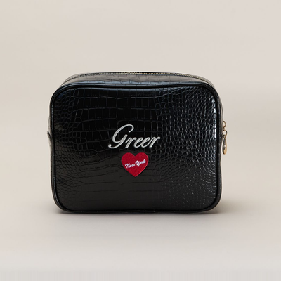 New York Signature Small Croc Pouch