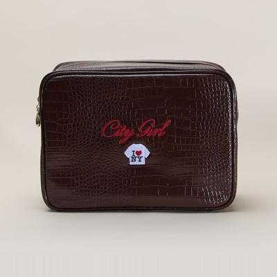 New York Signature Croc Pouch