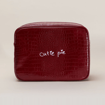 Handwriting Croc Pouch