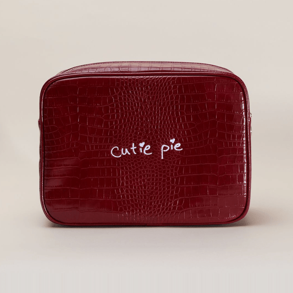 Handwriting Croc Pouch