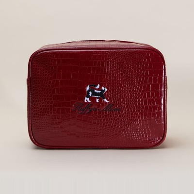 Cat Mom Small Croc Pouch