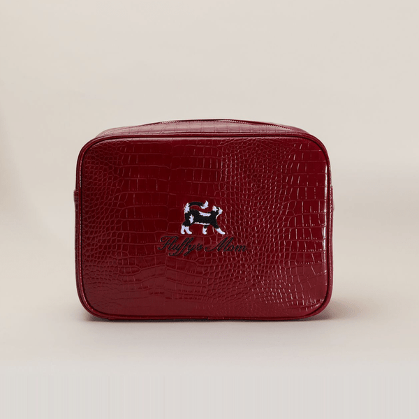 Cat Mom Small Croc Pouch