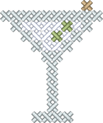 Cross Stitch Martini
