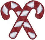 Crossed Candy Canes