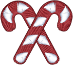 Crossed Candy Canes