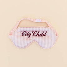 Custom Text Satin Eye Mask
