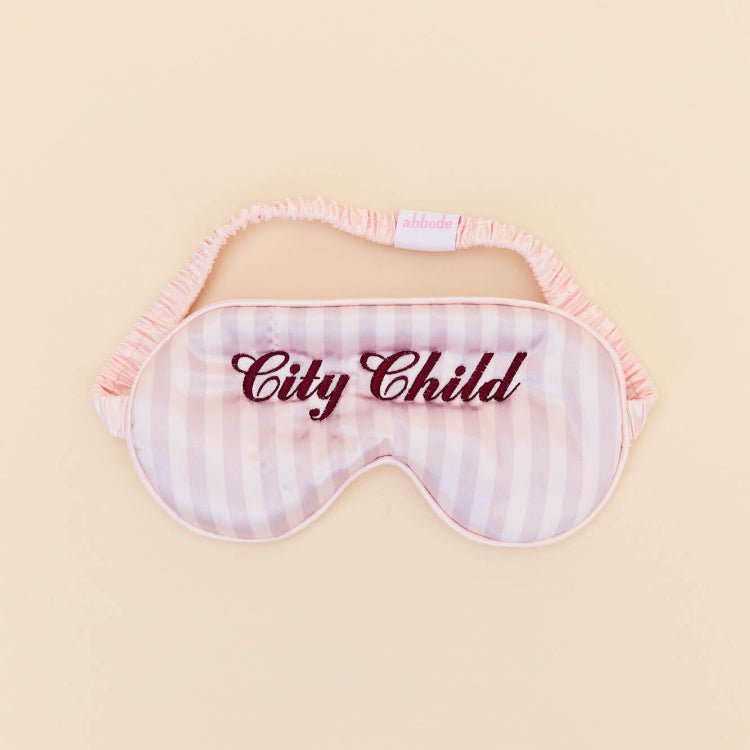 Custom Text Satin Eye Mask