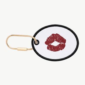 Custom Kiss Oval Charm