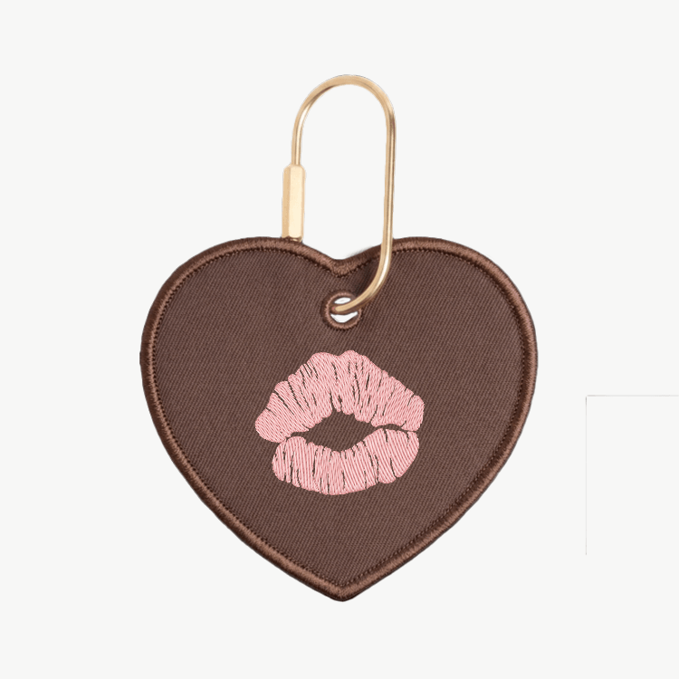 Custom Kiss Heart Charm