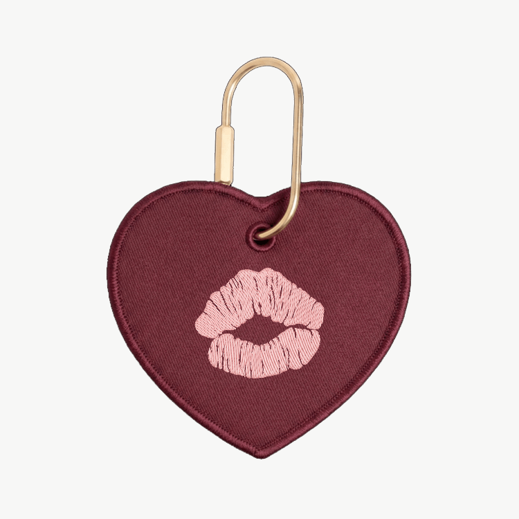 Custom Kiss Heart Charm