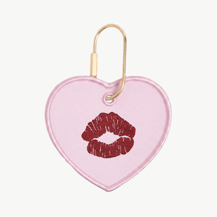 Custom Kiss Heart Charm
