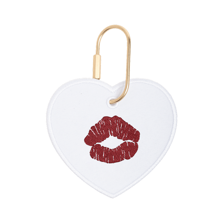 Custom Kiss Heart Charm