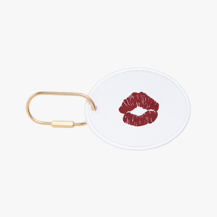 Custom Kiss Oval Charm