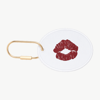 Custom Kiss Oval Charm
