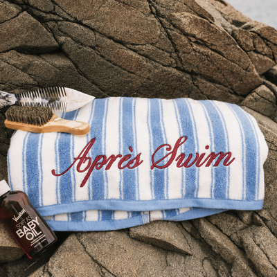 Custom Text Terry Beach Towel
